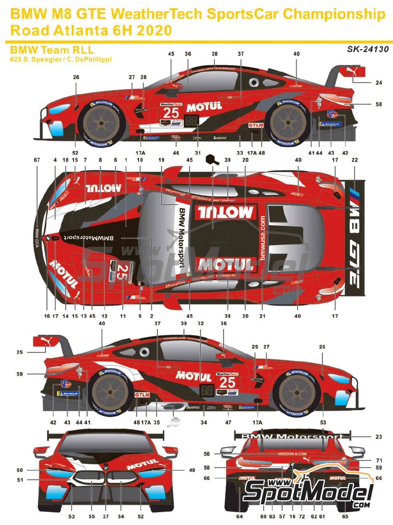 TSM MODEL 1/43 BMW M8 GTE IMSA デイトナ240 2020 #25 BMW Team RLL - サンリッチジャパン -  www.unidentalce.com.br